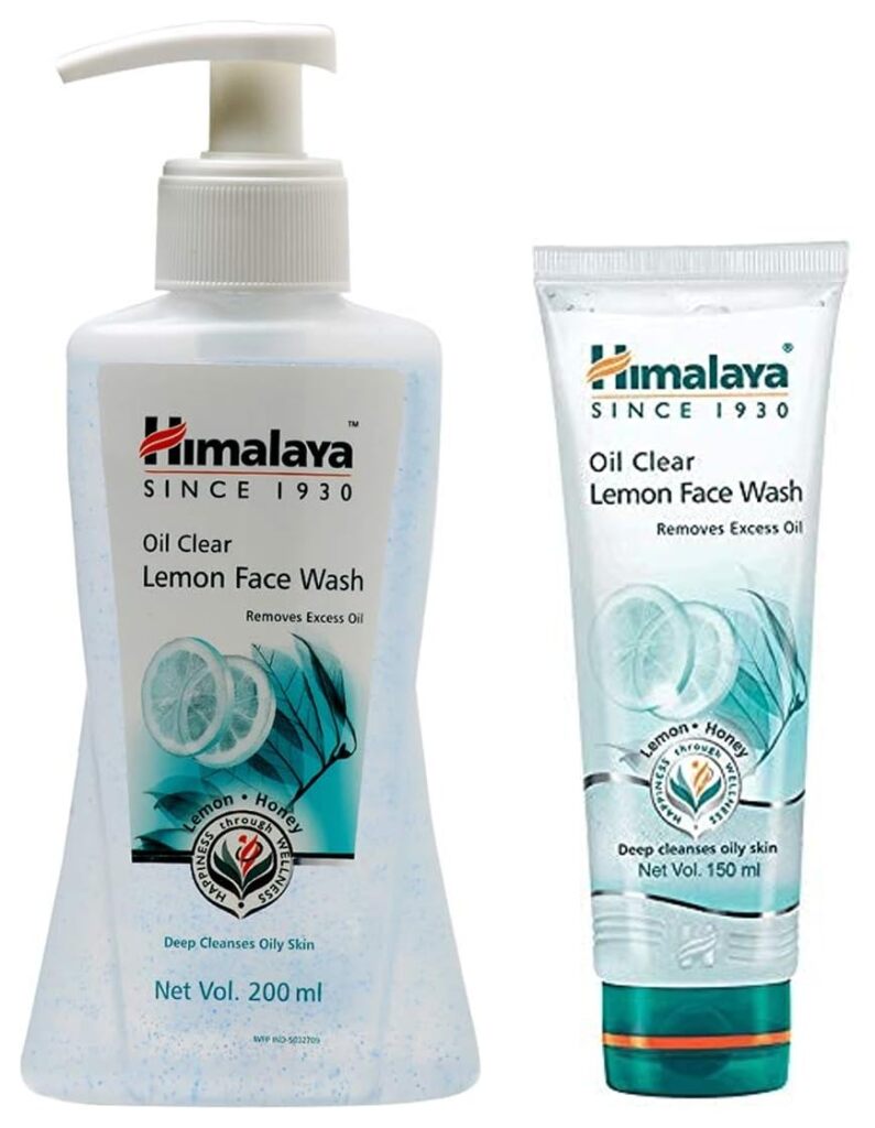 himalaya oil clear lemon face wash